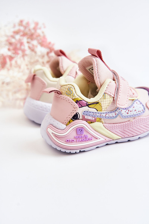 Дитяче легке спортивне взуття рожевий Snoopy