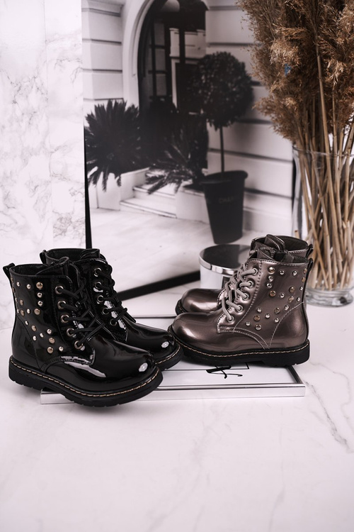 Дитячі утеплені чоботи Shiny Grey Fame