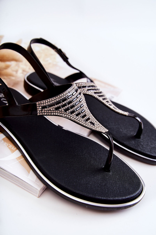 Жіночі босоніжки шльопанці з орнаментом Black Atlanta