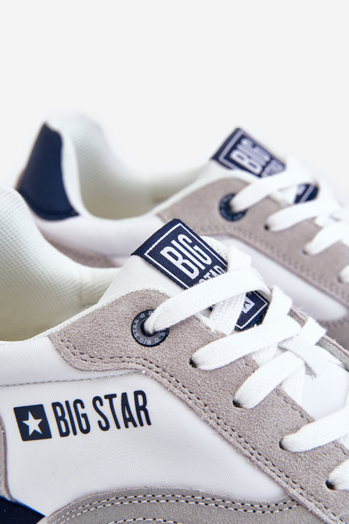 Чоловіче спортивне взуття Memory Foam System Big Star LL174160 Білий і сірий