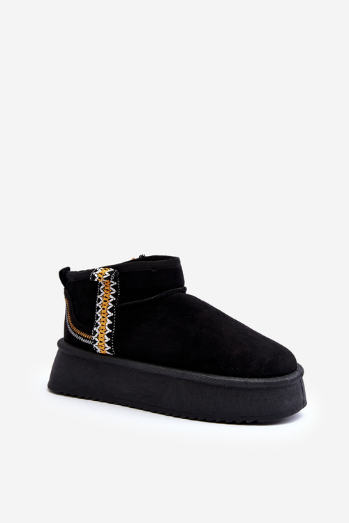 Снігові черевики на платформі з малюнком Black Udra