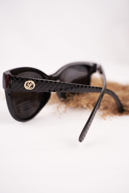 Жіночі сонцезахисні окуляри Gold Prius PRW-V83 Black Polarized