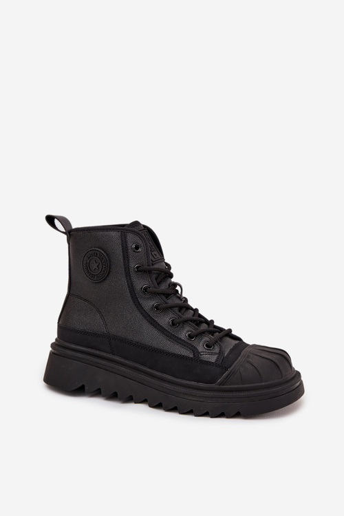 Високі Жіночі Кросівки Утеплені Big Star OO274A355 Чорні