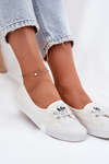 Жіночі Кросівки З Вишивкою Lee Cooper Білі LCW-25-31-3447L