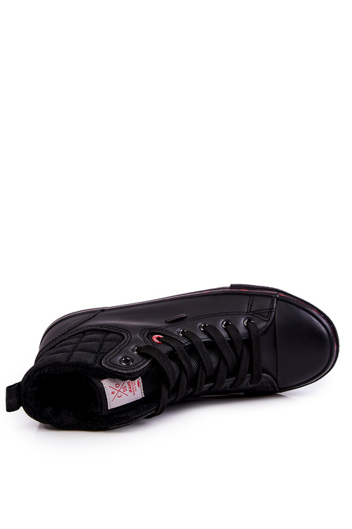 Чоловічі кросівки з високими утепленими кросами KK1R4054C чорні