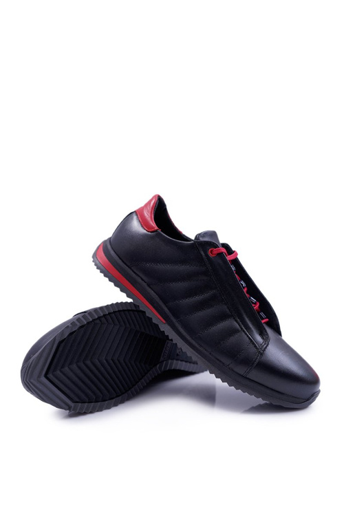 Чоловіче шкіряне спортивне взуття Bednarek чорне Geos