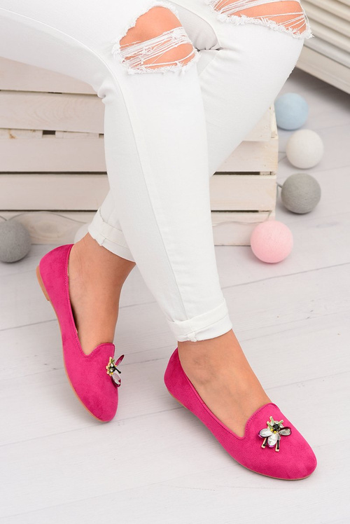 Замшеві жіночі балерини Lords Fuchsia Veni