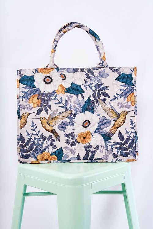 Велике класичне портмоне У візерунок Біло-зелена Micola