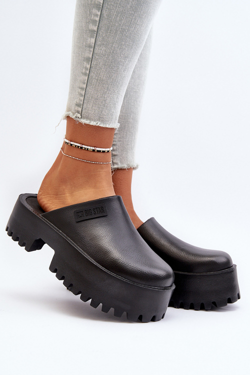 Жіночі шорти на масивній підошві Big Star NN274014 Чорні