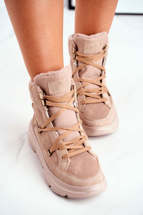 Жіночі зимові черевики Бежеві кросівки Missy