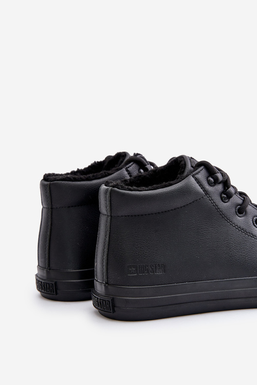 Чоловічі кросівки з підкладкою на блискавці чорні Big Star MM174012
