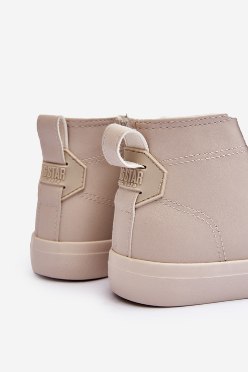 Утеплені дитячі кросівки на блискавці Big Star MM374012 світло-бежевий