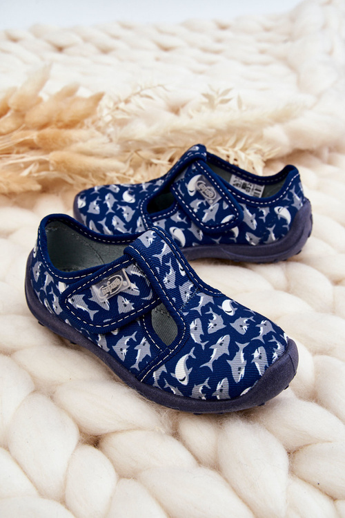 Дитячі тапочки Befado Sharks 010X032 Navy Blue