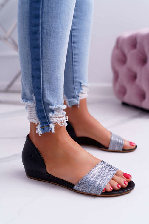 Жіночі шкіряні босоніжки Maciejka чорні 1971 Nomara