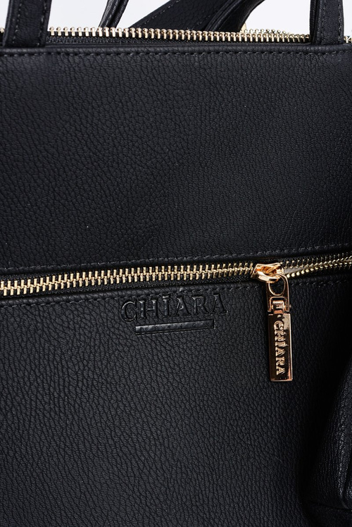 Велика чорна жіноча сумочка + саше + дзеркало ПОЛЬЩА