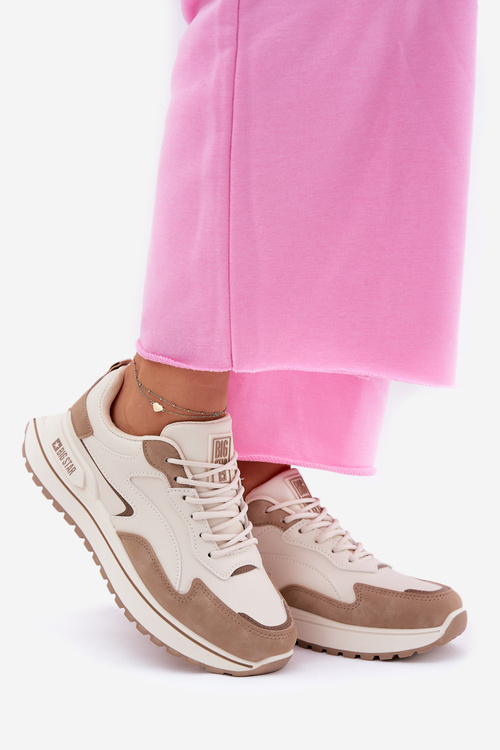 Жіночі кросівки Big Star RR274A216 HI-POLY SYSTEM Бежеві