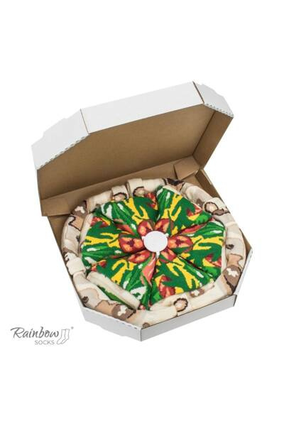 Шкарпетки Rainbow Pizza 4 пари італ