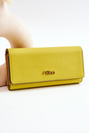Жіночий великий шкіряний гаманець NOBO M0123-C002 жовтий