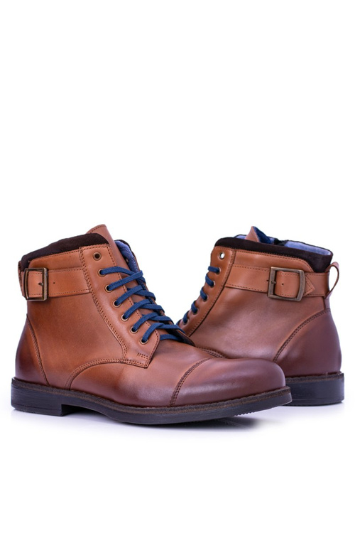 Чоловічі черевики польські коричневі Trappers Trappers Boots Mintos