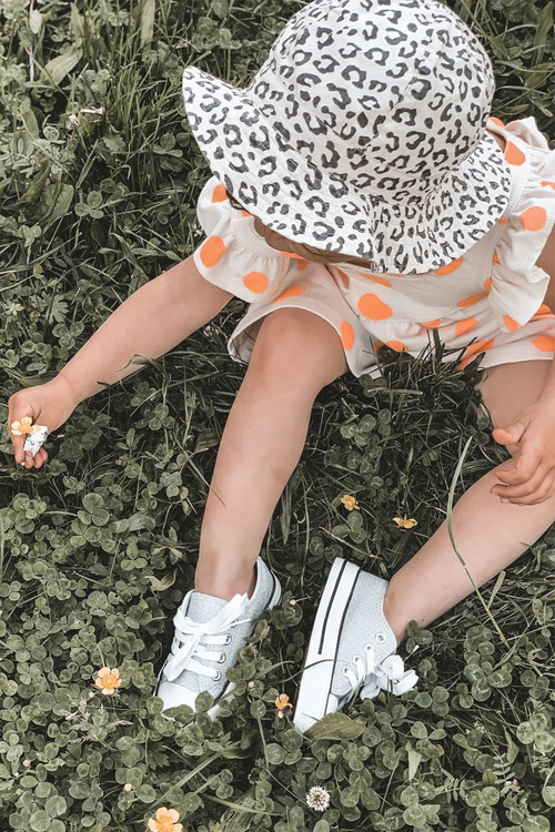 Дитячі блискучі кросівки Silver Bling-Bling