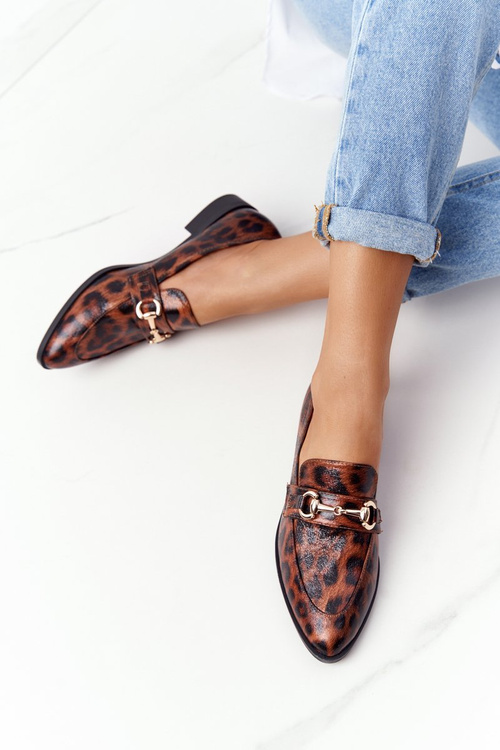 Елегантні жіночі лофери S.Barski Leopard