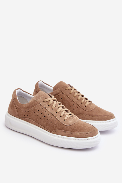 Чоловіче замшеве спортивне взуття Zazoo 1544 Beige