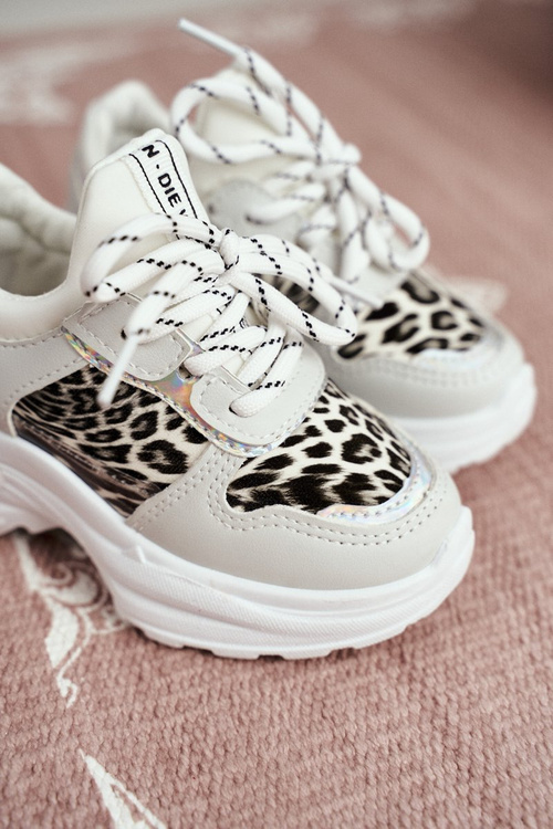 Дитяче спортивне взуття Leopard White Penny