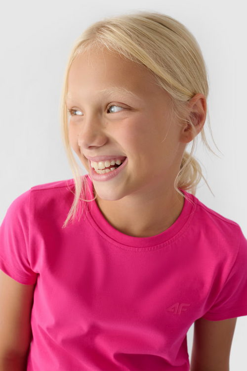 Футболка для дівчинки Smooth Cotton Fuchsia 4F 4FJWMM00TTSHF1658-55S