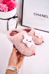 Дитячі утеплені домашні тапочки Pink Little Star