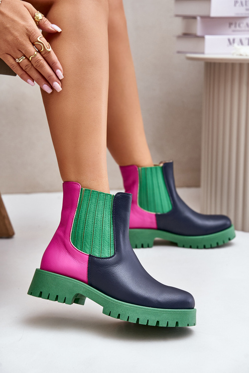 Чоботи жіночі без каблука Lewski 3611 Multicolor