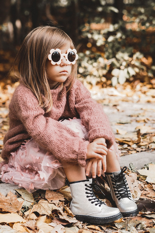 Дитячі утеплені черевики на блискавці, лаковані сріблясті Goopy