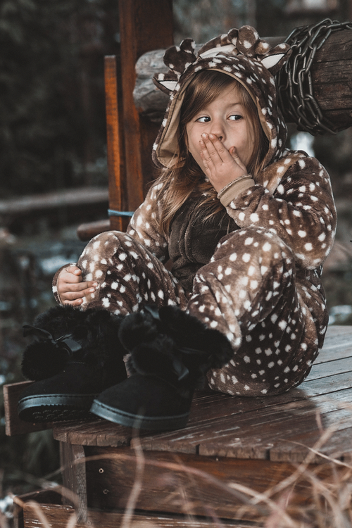 Дитячі молодіжні теплі зимові черевики чорного кольору Roofy