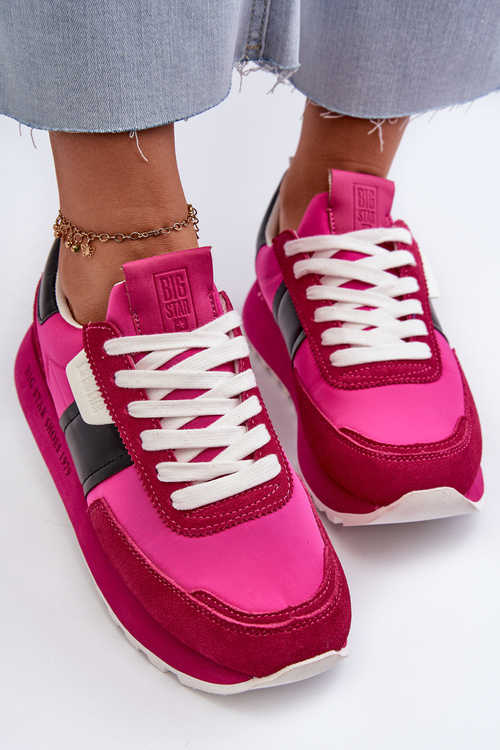 Жіночі кросівки на платформі Big Star NN274500 Memory Foam System Fuchsia