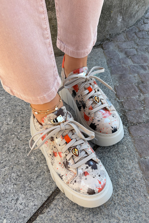 Шкіряні Кросівки На Платформі Maciejka 06891-18 Бежеві