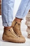 Жіночі кросівки Big Star High Warm Camel GG274072