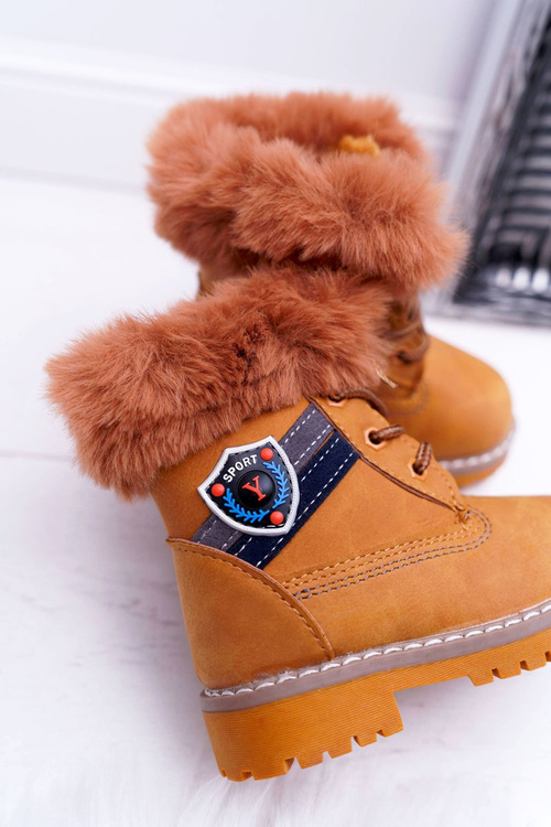 Чоботи дитячі Чоботи флісові Утеплені Trappers Camel Cobi