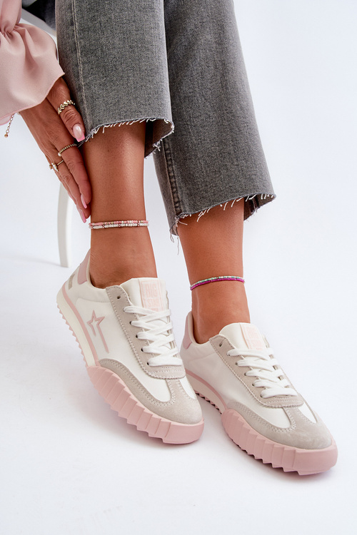 Низькі жіночі кросівки Big Star NN274868 Рожеві