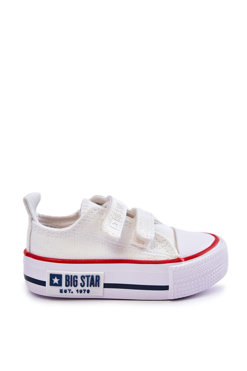 Кросівки дитячі тканинні на липучці BIG STAR KK374085 Білі