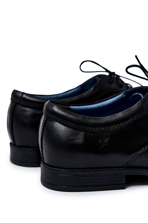 Чоловічі елегантні черевики Bednarek шкіряні чорні Gaspare