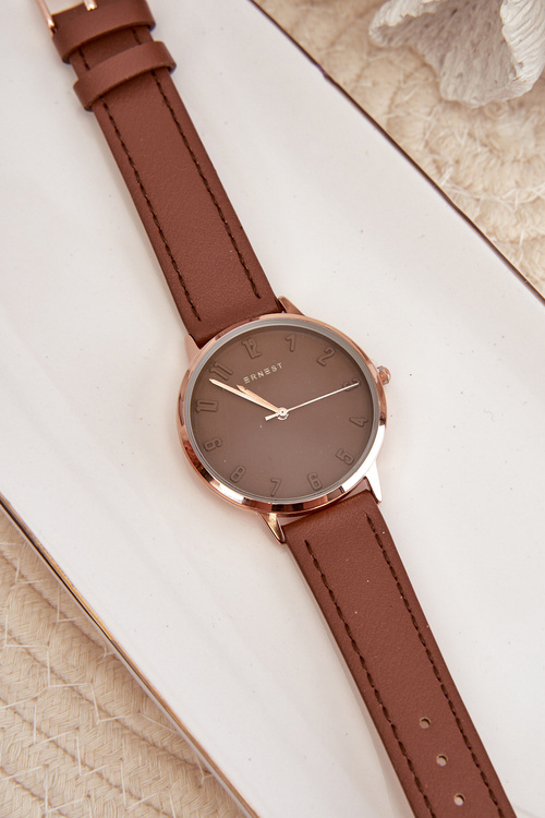 Жіночий шкіряний аналоговий годинник без нікелю Ernest Brown E94195