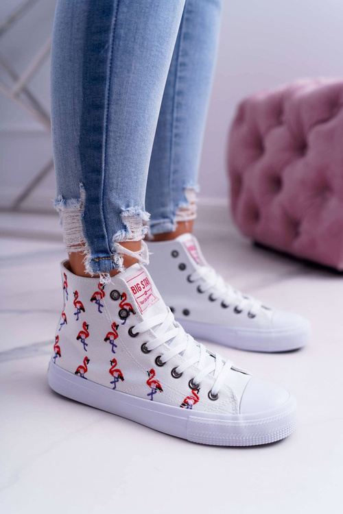 Жіночі високі кросівки Flamingo Big Star White DD274660