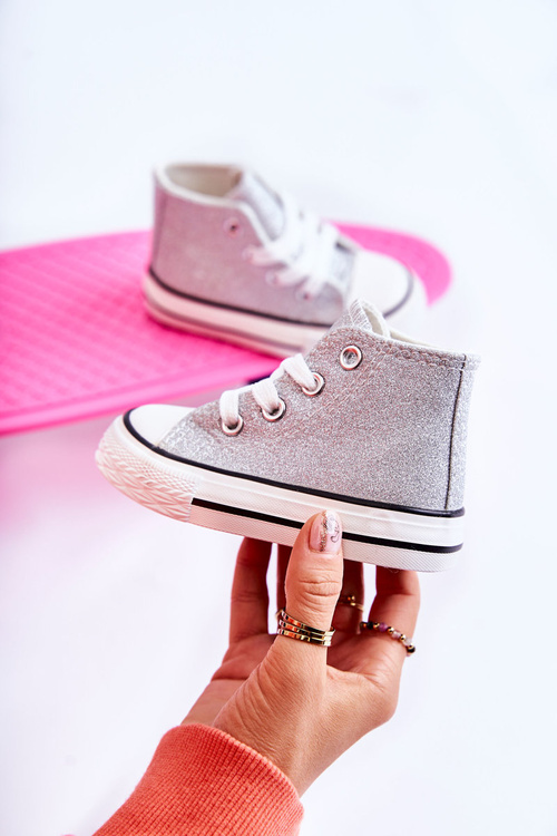 Дитячі високі кросівки Silver Catrina