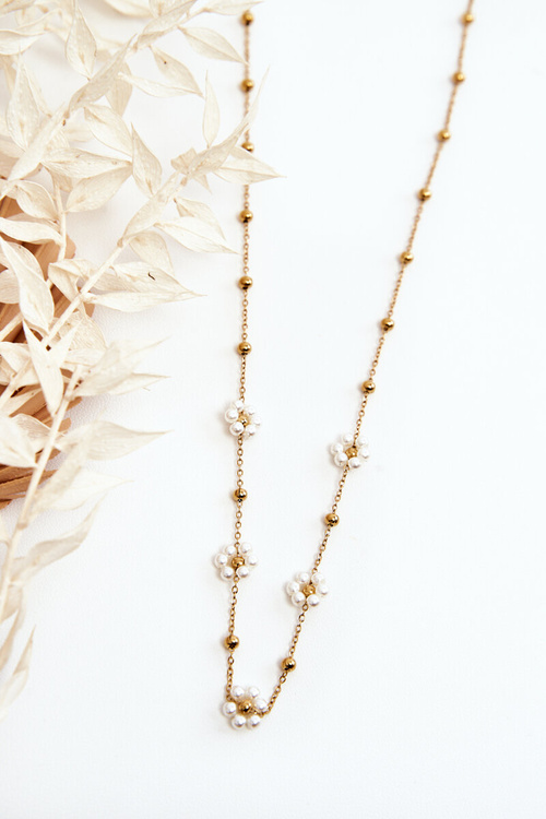 Жіночий ланцюжок з модними підвісками золото