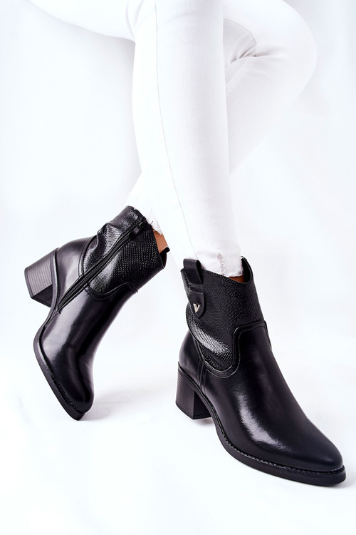 Чоботи жіночі чорні Palile