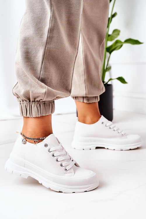 Кросівки на платформі білі Час подорожі