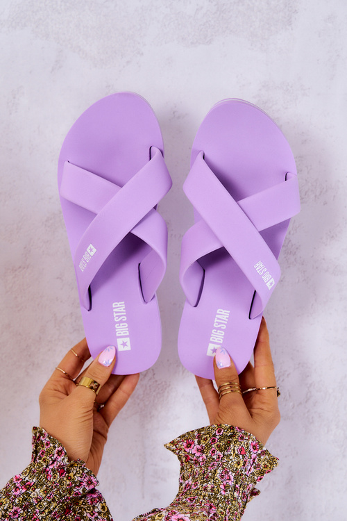 Поролонові жіночі тапочки Big Star JJ274A340 Фіолетовий