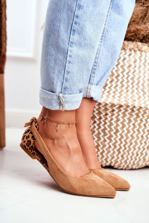 Lu Boo Ballerinas Suede Camel Better