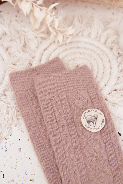 Жіночі вовняні носки Бежеві