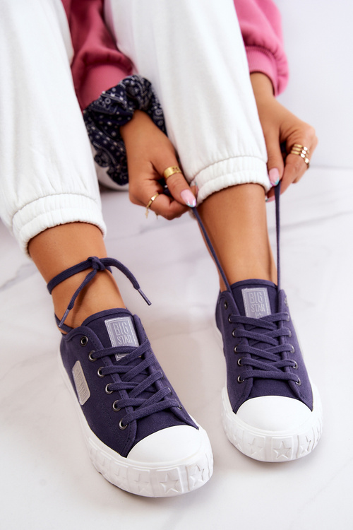 Класичні жіночі кросівки BIG STAR JJ274494 Темно-сині