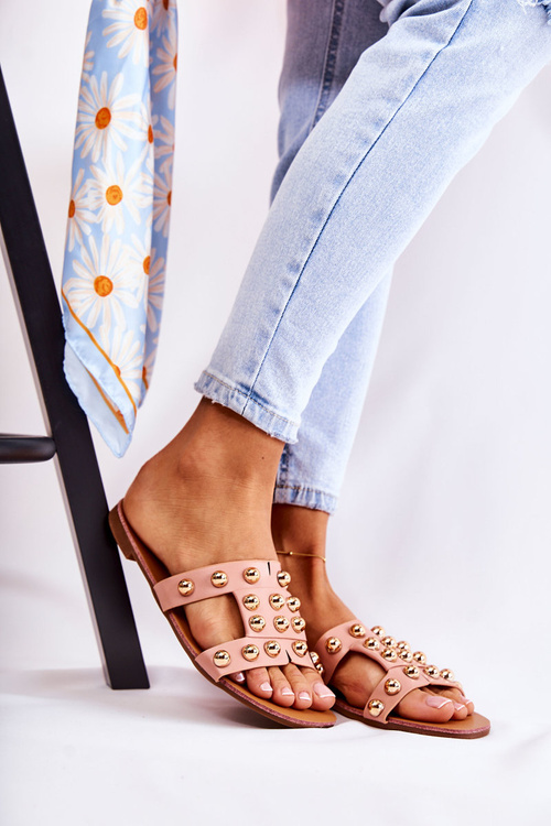 Жіночі класичні тапочки з орнаментом Рожевий Скотлін